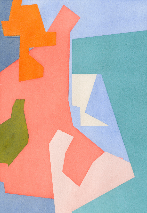 Selbstvertrauen trifft auf Kompetenz_Aquarell_auf_Aquarellpapier_Nina_Gospodin_2024