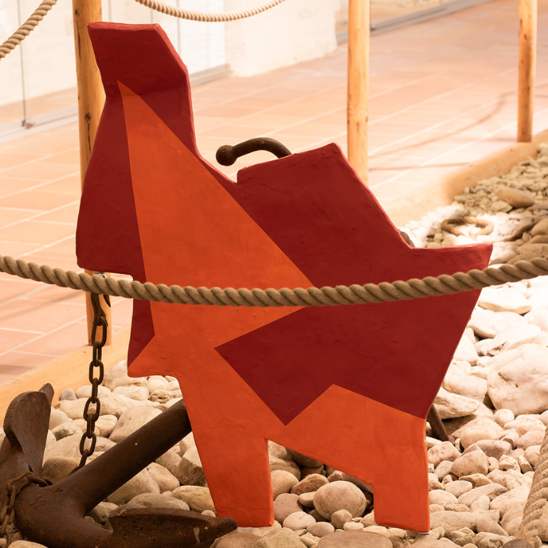 Skulptur_Nina_Gospodin_Workaholic_Schiffahrtsmuseum_Spitz_Niederösterreich